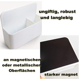 Magnetic Pen Holder Magnetic Marker Holder with Whiteboard Sponge Pen Holder Magnetic Marker Holder Organiser Locker Whiteboard Accessories for Fridge Magnetic Board School Office Home