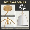 FookChak 10in Dome Pendant Light White Kitchen Island Pendant Lighting