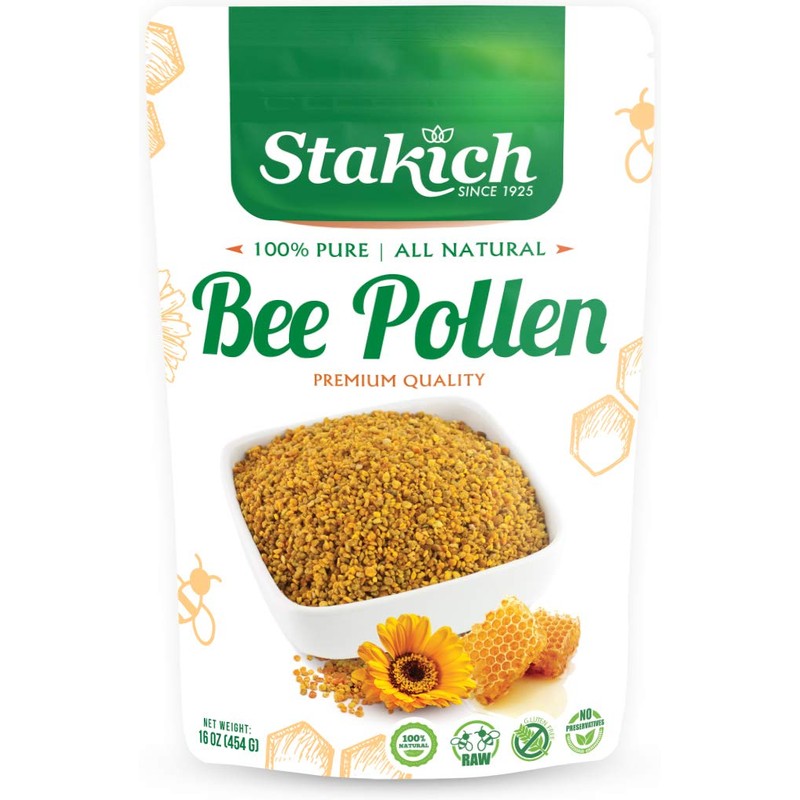 Stakich Bee Pollen Granules 1 Pound (Pack of 1)