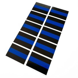 10 Pack Thin Blue LINE Small License Plate Decals Stickers FOP Police PBA Trooper