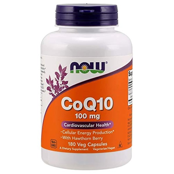 Coq10 100mg 180 Vcaps from NOW Foods