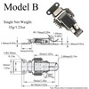 Spring Loaded Toggle Latch Double Spring Latch Stainless Steel Pull