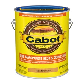 Cabot Semi-Transparent Wood Stain + Sealer, Low VOC, Cedar, Gallon