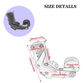 Adsspro Universal CNC Motorcycle Chain Adjuster Tensioner Modified Accessories Regulator Alloy New Automatic Wheel Roller Tools For Motorbike Motocross Chopper ATV Dirt Pit Bike