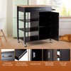 Giantex Kitchen Island - Mobile Kitchen Cart on Wheels, 1-Door