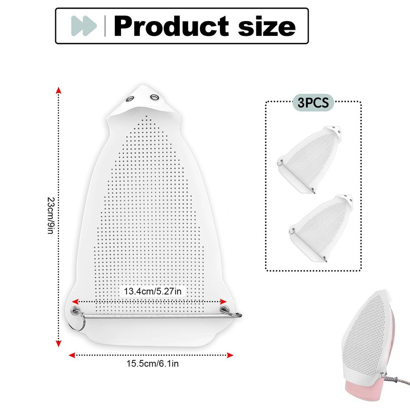 Techchii 3 PCS Iron Covers, Heat Resistant Teflon Iron Shield