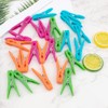 24Pcs Plastic Clothespins, Heavy Duty Laundry Clothespins, Mini Clothespins,Air-Drying Clothing