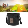 20L Portable Camping Bucket PVC Folding Water Bucket High Capacity