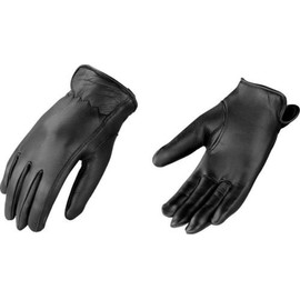 WOMEN'S GENUINE LEATHER AMERICAN DEER SKIN DRIVING GLOVES VERY SOFT BLACK (Small)