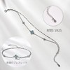 FH.bird August Birthstone Bracelet, Women's, Four Leaf Clover, Lucky Flower,