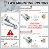LUOGULIANG Chrome Tub Spout with Diverter, 5 Settings Hand Held