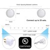 TIGOMOOV Lantern String Lights Plug in, Outdoor White Lights String
