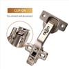 Furniware Pack of 2 Hinges, 135 Degree Corner Folding, Curved