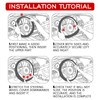 SWQS Steering Wheel Cover, Silicone Anti-Slip Steering Wheel Protector for