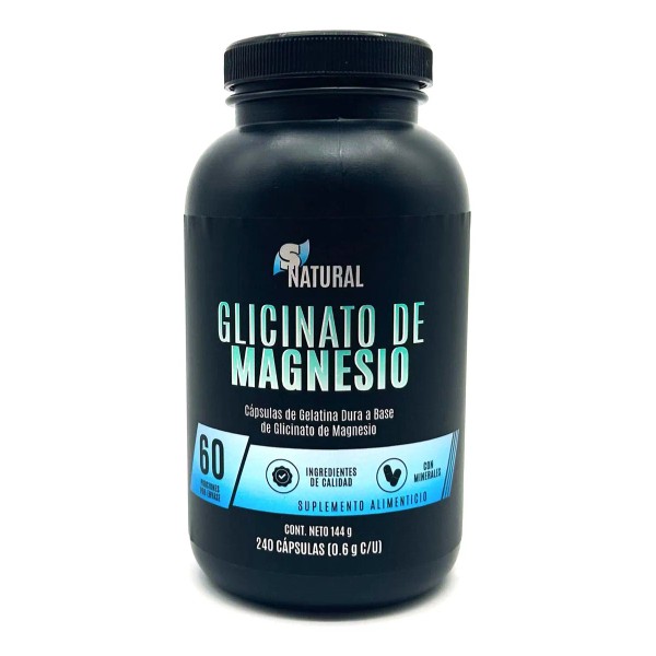 Glicinato De Magnesio 240 Capsulas Snatural