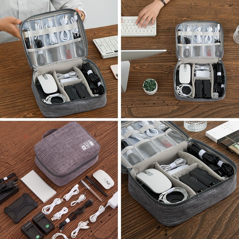 BLOOPIC Gadget Case, Travel Pouch, Highly Waterproof, 3 Layer Mechanism,