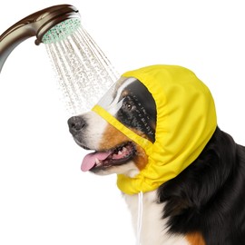 Dog Shower Cap, Adjustable Dog Ear Covers for Bath Reusable Dogs Bath Ear Covers for Baths Dogs and Cats Bathing