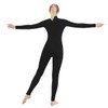 SUPRNOWA Women's Jumpsuit Bodycon Full Body Footless Unitard Long Sleeve