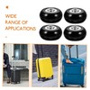 ULTECHNOVO 1set Pu Silent Rubber Replacement Wheels for Suitcases Noise