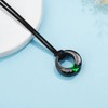 YOUFENG Birthstones Urn Necklaces for Ashes Round Cremation Pendant Urns