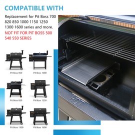 Stainless Steel Grill Heat Baffle Diffuser Replacement for Pit Boss 700 820 850 1000 1150 1250 1300 1600 Series Pellet Smoker Grill Accessories etc.,Modified Flame Tamer for Pit Boss Heat Deflector