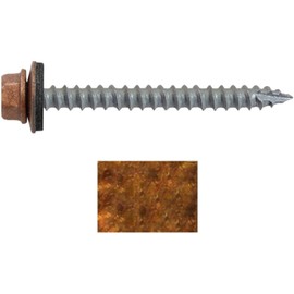 #14 Metal ROOFING SCREWS: (250) Screws x 2-1/2" COPPER Hex Head Sheet Metal Roof Screw. Self starting/tapping metal to woodsheet metal screws with EPDM washer. for corrugated roofing