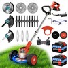 Cordless Weed Trimmer for Yard Care – 21V Adjustable Grass