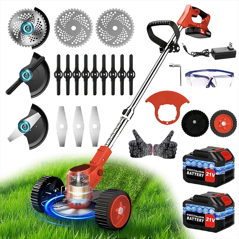 Cordless Weed Trimmer for Yard Care – 21V Adjustable Grass