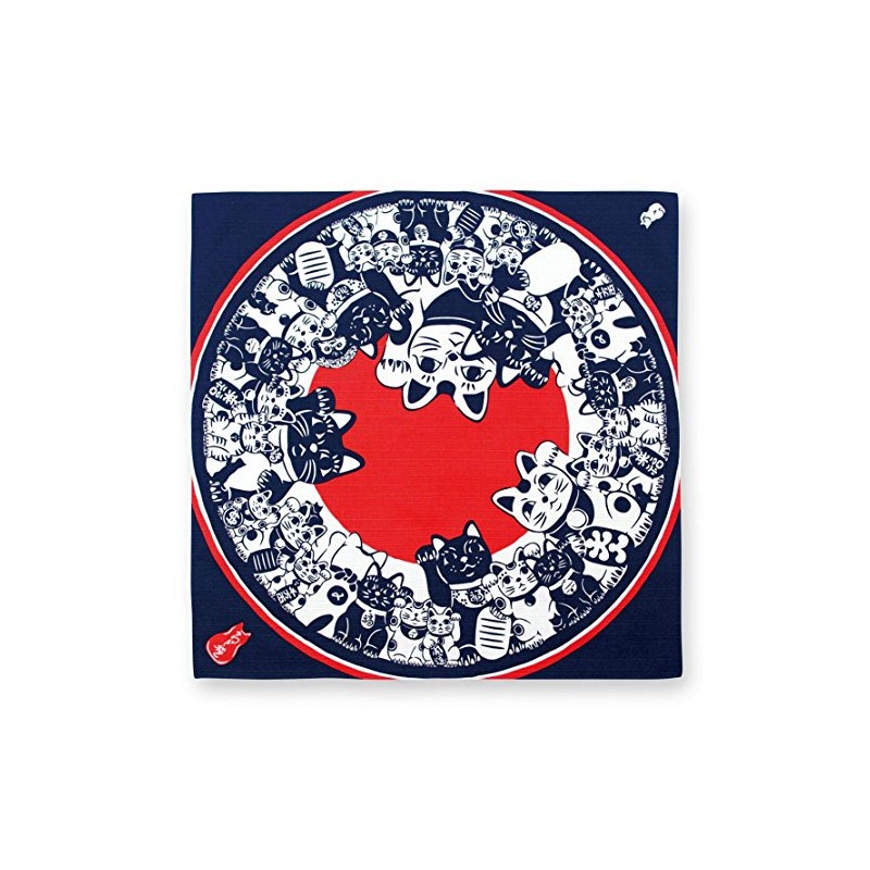 Kenema Japanese miscellaneous goods Hand printed small furoshiki wrapping cloth