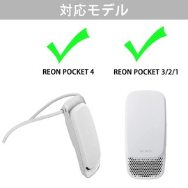 Aenllosi Storage Case Compatible with Sony REON POCKET 5/ 4/ 3/ 2/ REON POCKET Wearable Device / Neck Band Gray (Case Only)