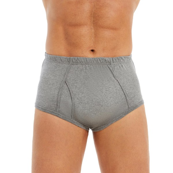 PurityLock Men's Incontinence Underwear Washable - Cotton Leak Proof Briefs