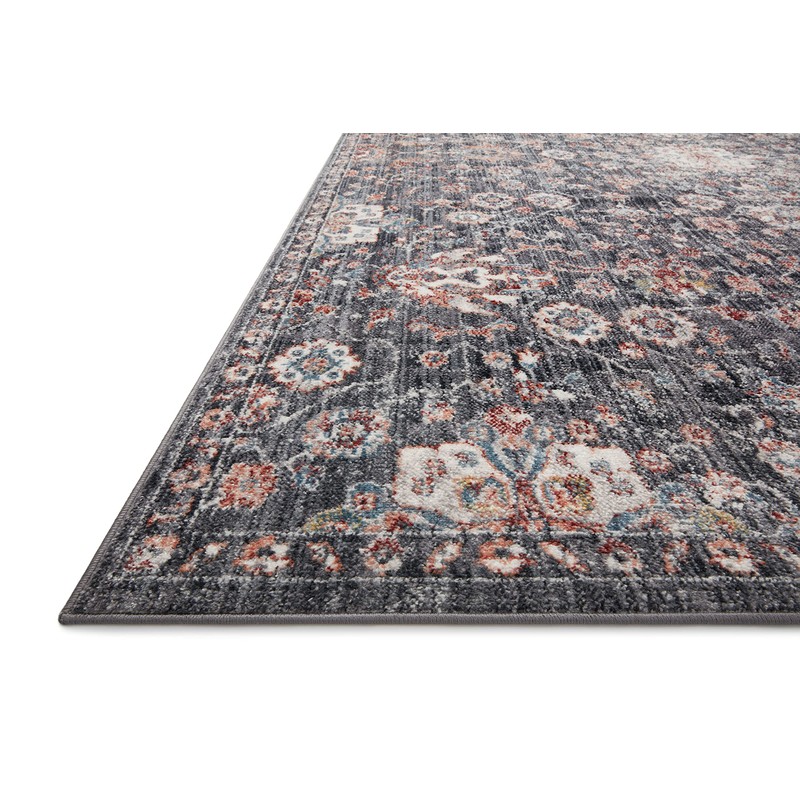 Loloi Cassandra Collection CSN-03 Charcoal/Rust 5'-3" x 7'-9" Area Rug