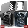 Armrest Box Rear Air Vent Trim Anti Kick Cover Carbon