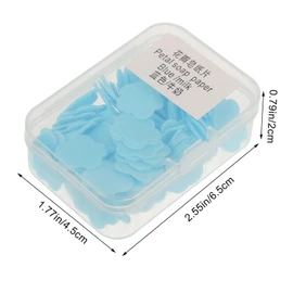 BESPORTBLE Safe Travel Soap Sheets Hand Washing Body Laundry Mini Soap Pieces Bulk Pack for Travelers