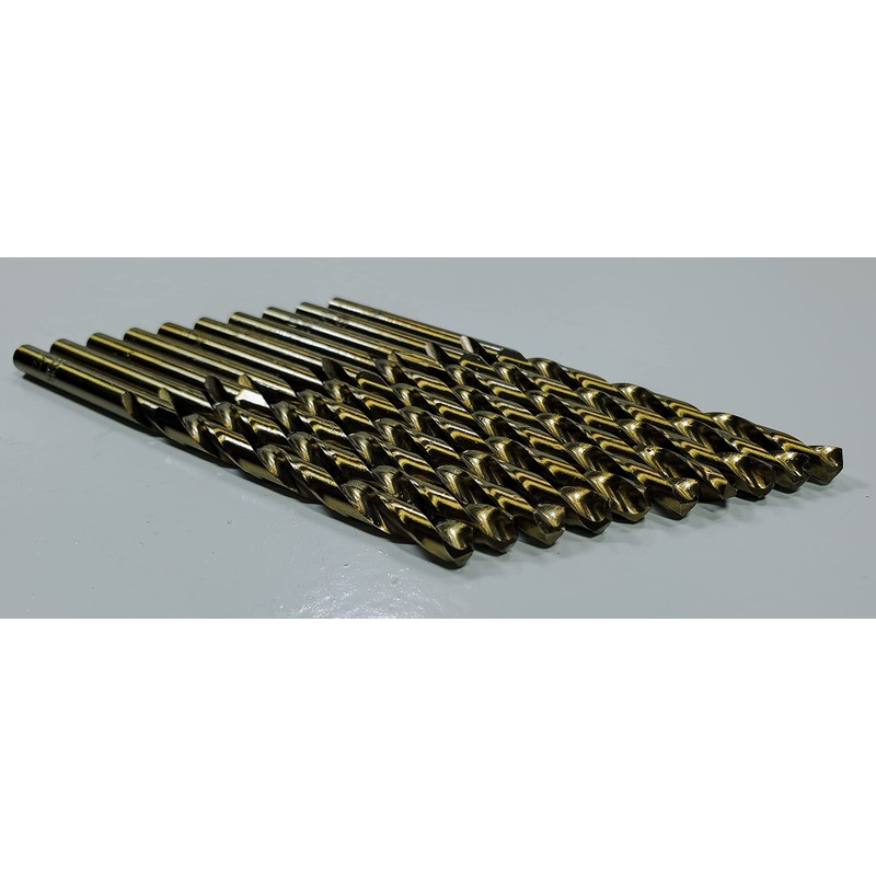 ORANGE TORNADO 10 Pack 3/16" M35 Cobalt Twist Drill bits