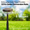 Ensenior 8-Pack Solar Lights Outdoor, Auto ON/Off 6500K LED Solar