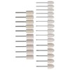 25Pcs Felt Polishing Wheel, Wool Buffing Grinding Bits Grinder Head