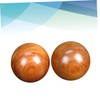 SAFIGLE 2pcs Wooden Massage Balls for Hand Exercise Round Fitness