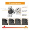Chibery 10 Pack 5/8" Overlay 4D Soft Close Concealed Hinges