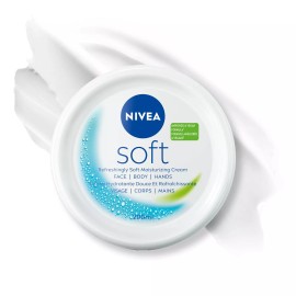 NIVEA Soft Moisturizing Cream 4 Pack 6.8 Ounce Vitamin E Jojoba Oil