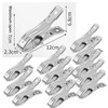 12 Pack Stainless Steel Pool Cover Clips, Heavy Duty Windproof