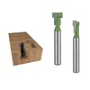 TOTOWOOD Keyhole Router Bits Set, 1/4" Shank Router Bit Set