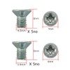 Gardinia Door Latch Keep M3.5 M4.0 Grub Screws Bolt Bag