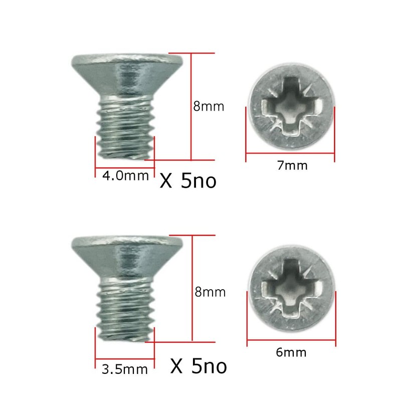 Gardinia Door Latch Keep M3.5 M4.0 Grub Screws Bolt Bag