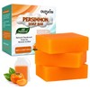 3 PCS Persimmons Soap for Body Odor, Natural Bar Soap