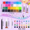 NEBURORA 30000 Pcs 28 Colors Resin Jelly Rhinestones for Bedazzling