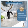 Cinwiny Swan Faucet Bathroom Sink Faucet Oil Rubbed Bronze Swan