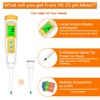 YINMIK Food pH Meter with Extra pH Replaceable Probe,Digital pH