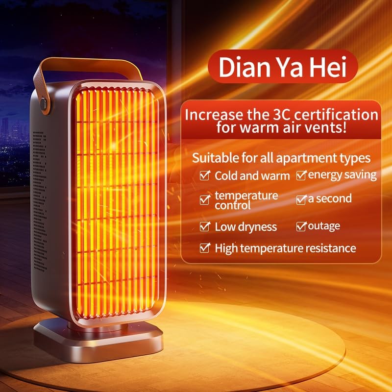 Space Heater,1500W Space Heaters for Indoor Use Large Room, Portable