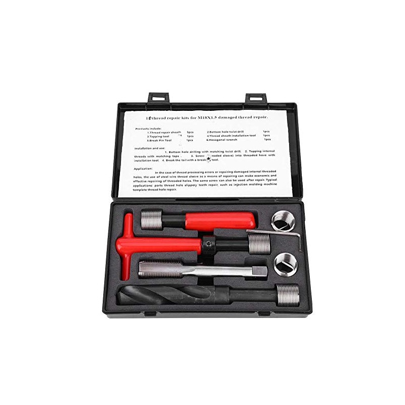 M18 x 1.5 Thread Repair Kit Stainless Steel Twist Drill
